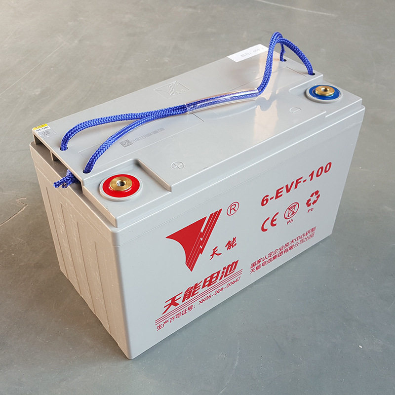 天能电池12v100ah洗地机用铅蓄电池天能原装蓄电池6-evf-100