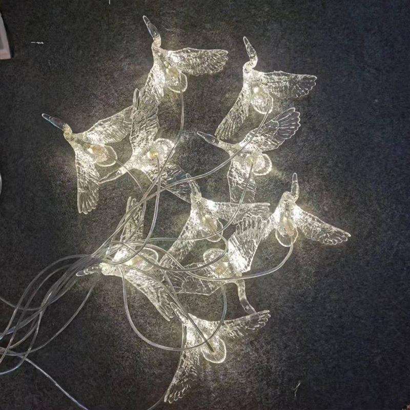 婚庆道具吊顶装饰灯十头飞鹅吊灯橱窗迎宾区婚礼布置创意装饰灯具