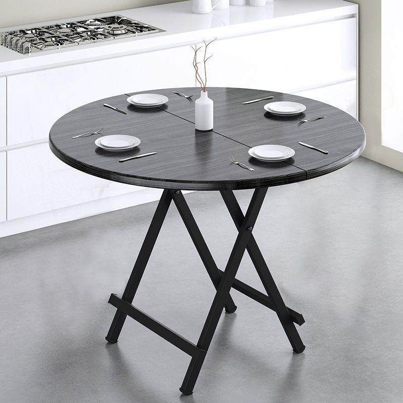 家用卧室简易餐桌出租屋圆形小户型客厅宿舍小圆桌多功能吃饭桌子