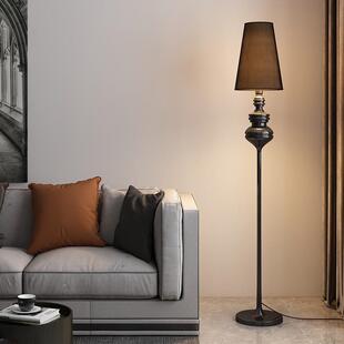 美式落地灯客厅卧室床边复古立式地灯欧式落地台灯床头灯高级氛围