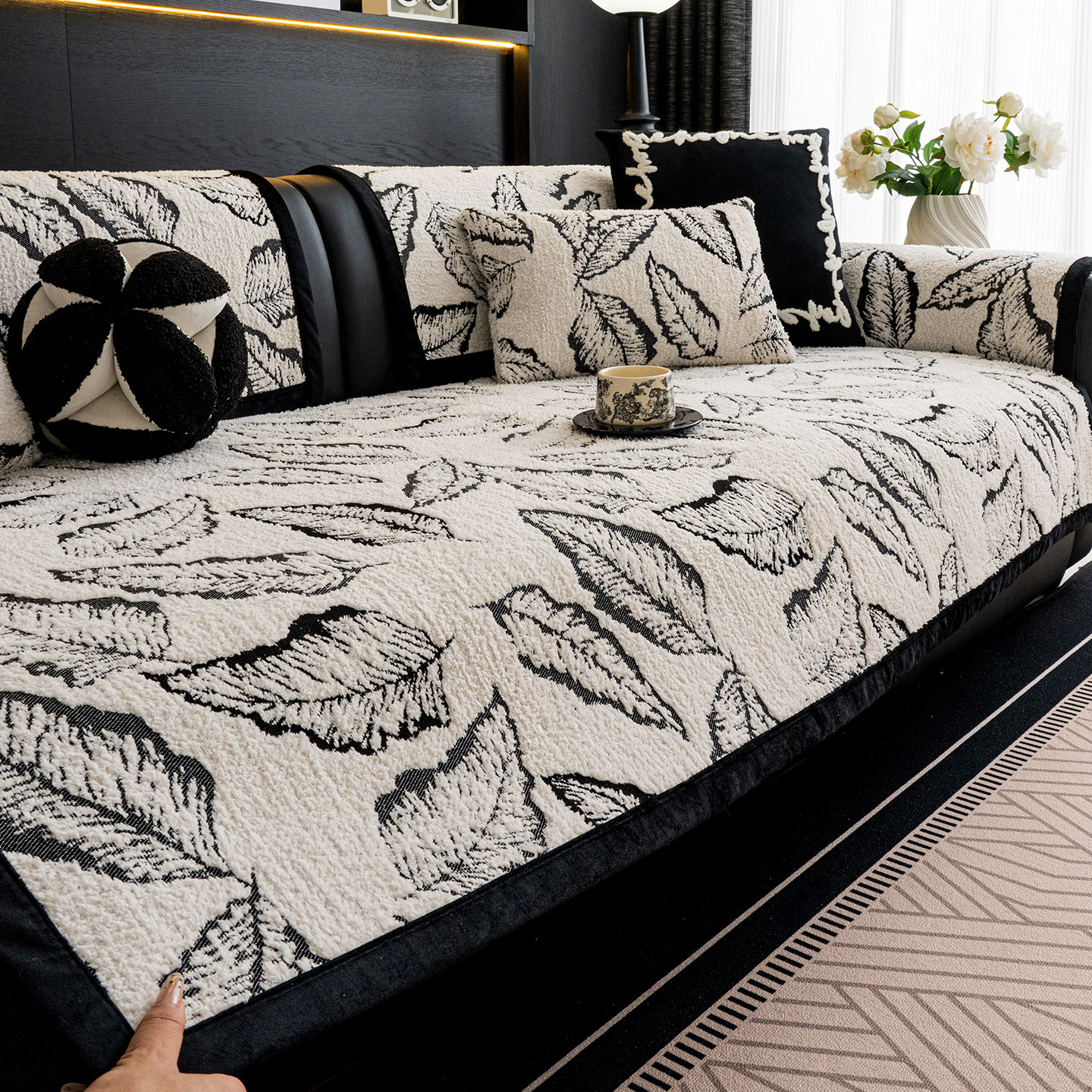 复古沙发垫2026新款轻奢高级感四季通用冬季防滑真皮沙发坐垫套罩,居家布艺,沙发垫,淘宝优惠券,粉丝福利购,淘宝优惠卷