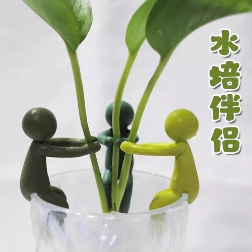 新款水培植物生长伴侣水培器皿扶正扶枝桌面装饰固定造型防倒伏叶