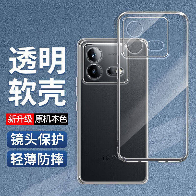 适用vivoiQOONeo8手机壳iQOONeo6Pro硅胶neo7se透明5s全包防摔vivoneo软壳vivo超薄iqoo neo8新款iqoonoe5por