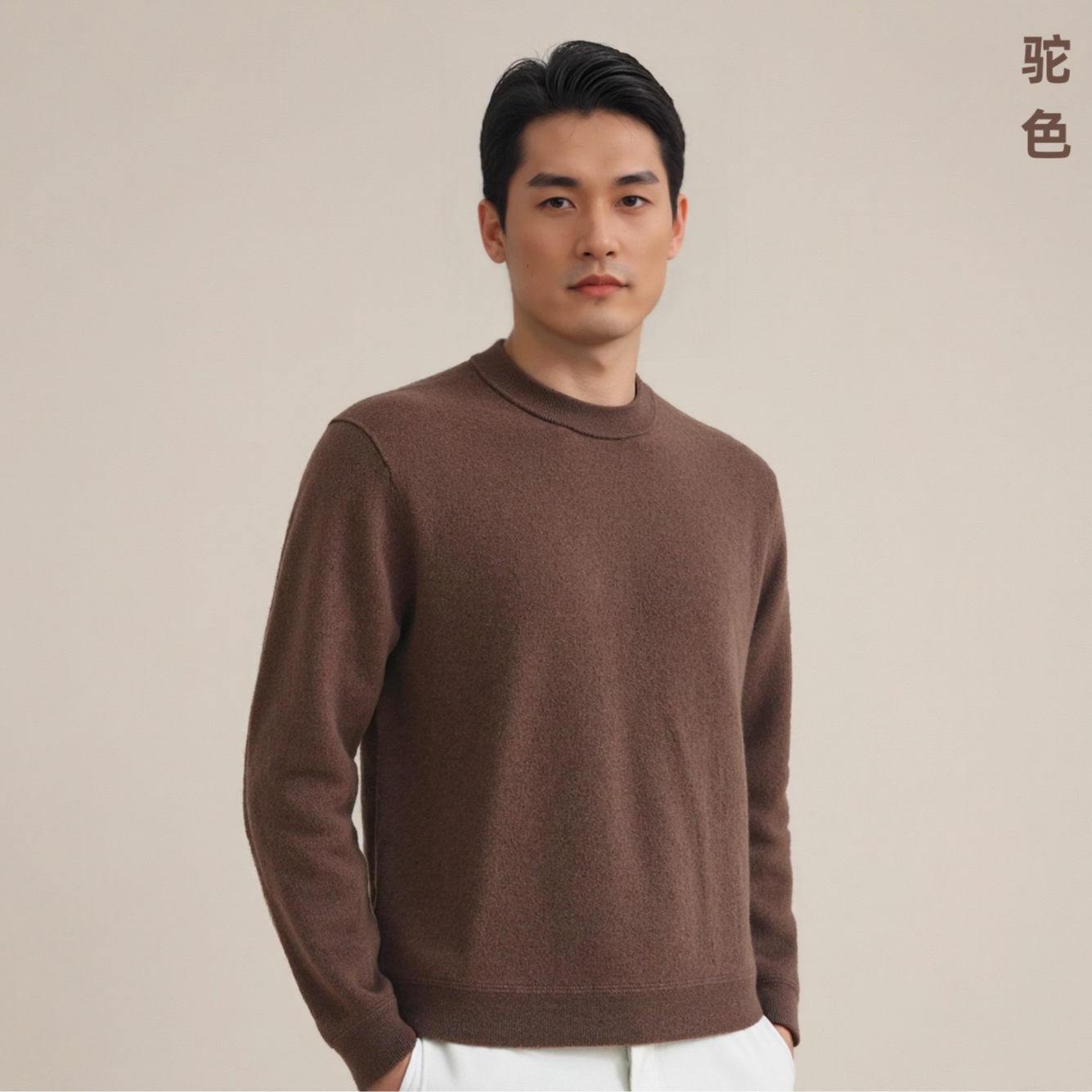 100%纯羊绒衫半高领男士长袖秋冬商务品质男装保暖男款针织厚款,男装,羊绒套衫,淘宝优惠券,粉丝福利购,淘宝优惠卷