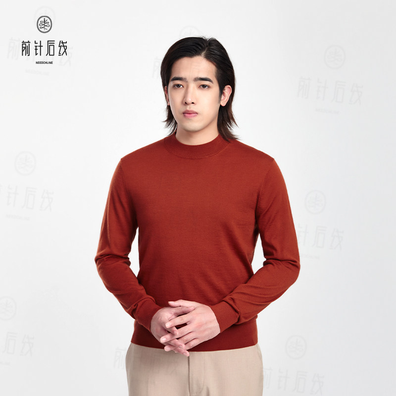 纯羊绒衫半高领可机洗长袖