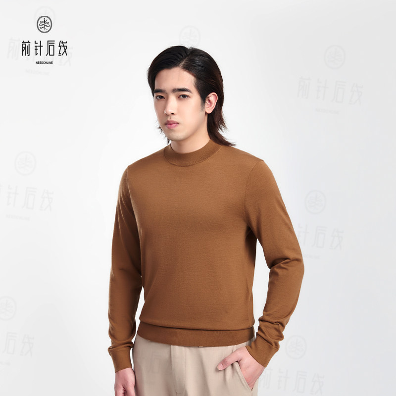 纯羊绒衫半高领可机洗长袖