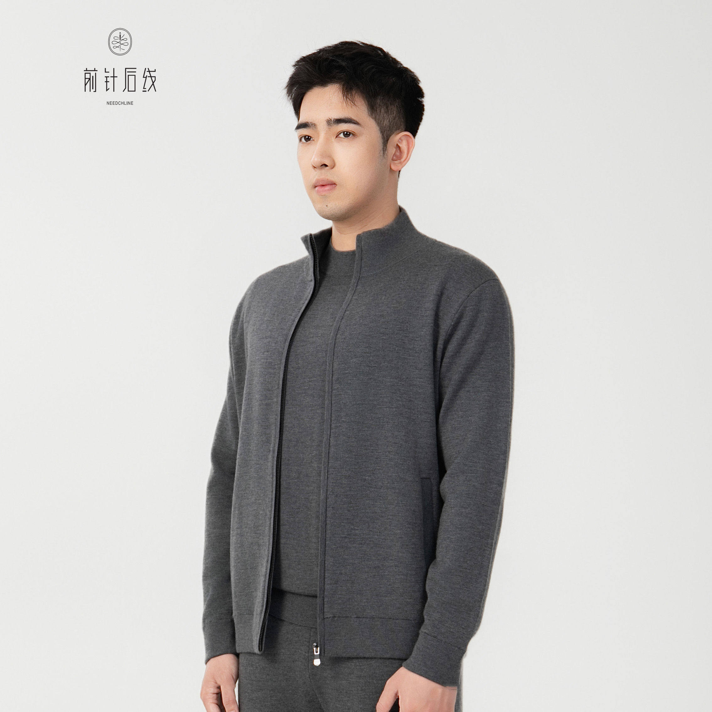 100%纯羊绒立领开衫可机洗夹克男士半高领外套商务纯色男秋冬保暖,男装,羊绒开衫,淘宝优惠券,粉丝福利购,淘宝优惠卷