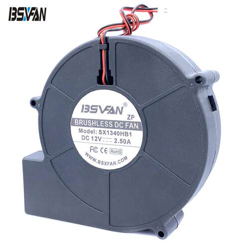 13040鼓风机12V24V大风量双滚珠低噪音烘干机净化器风扇