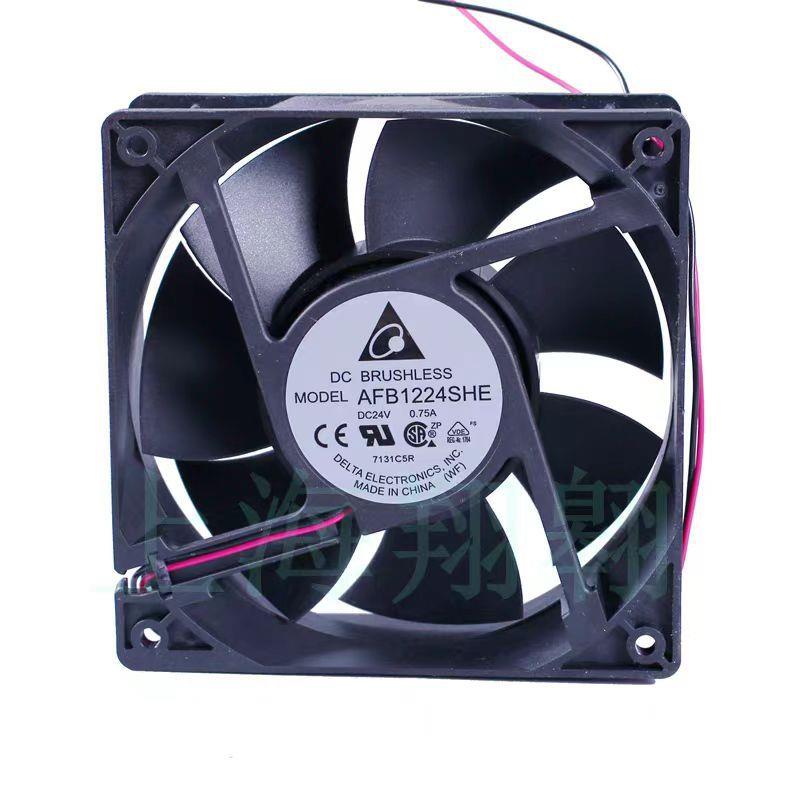 全新原装AFB1224SHE风机12038DC24V0.75A变频器散热风扇E