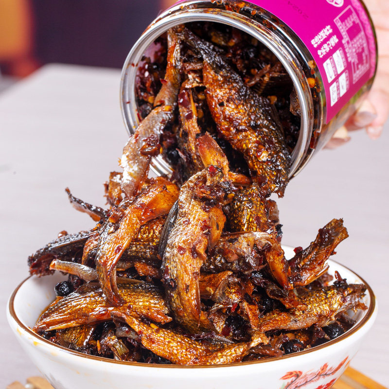 湖南特产香辣手撕鱼干即食下饭菜酱板辣鱼排熟食熏鱼小鱼仔下酒菜