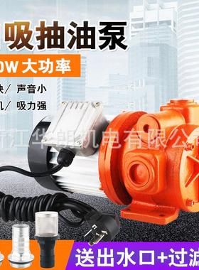 抽油泵12V24V220V大流量柴油泵自吸加油泵电动加油机100升高效