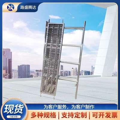 厂家供应建筑工地移动脚手架带扶手踏板钢管镀锌门式护栏可移动