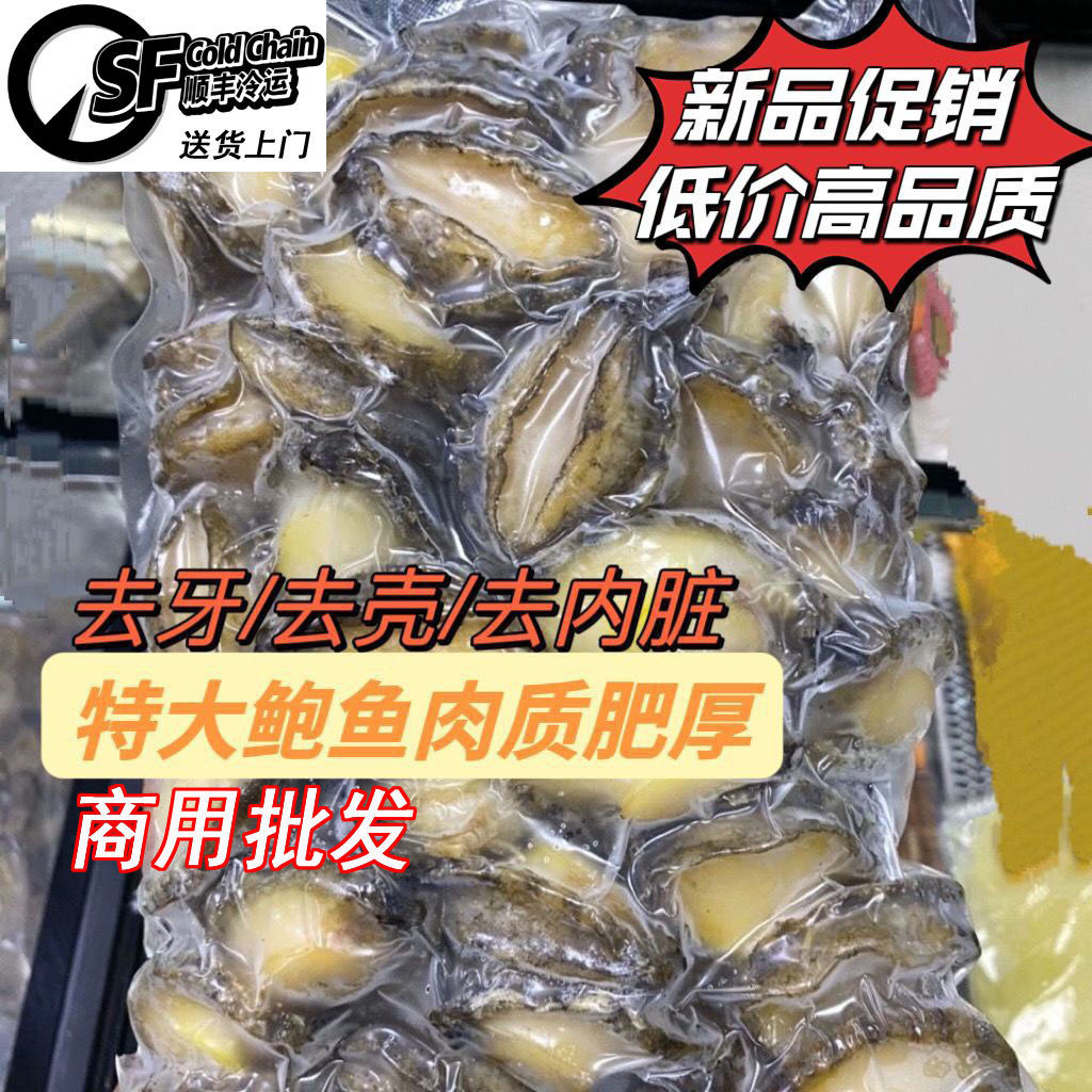 鲍鱼肉鲜活速冻新鲜活鲍漂烫纯肉海鲜火锅捞汁烧烤串串顺丰冷链