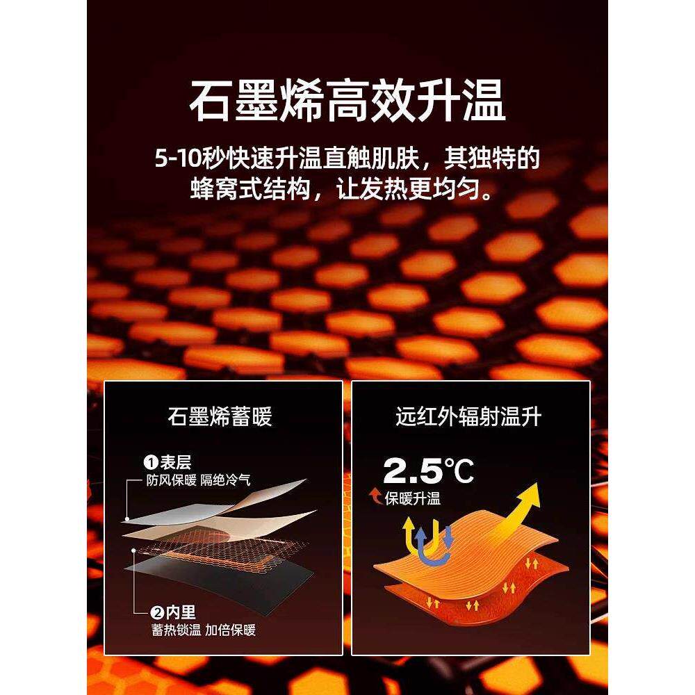 石墨烯自发热袜子男女士睡觉加热防寒保暖抗菌防臭纯棉袜旗舰店ag