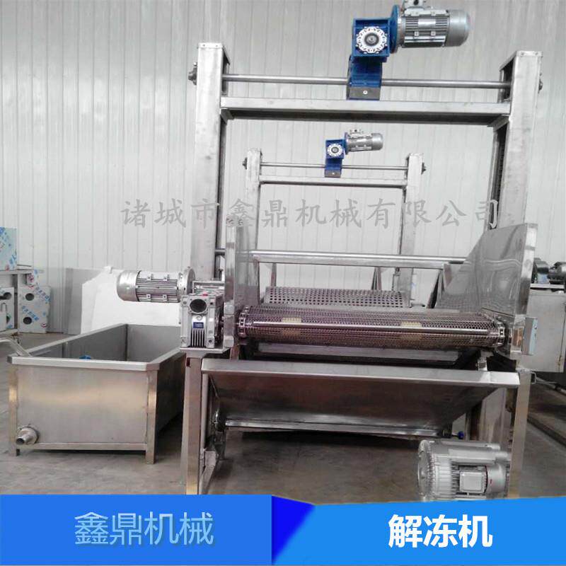 鑫鼎供应冻牛肉解冻机 恒温水解冻流水线 肉制品解冻设备厂家