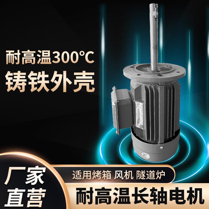 厂家销售1.5KW铁壳长轴电机 铸铁长轴电机 铁壳高温电机