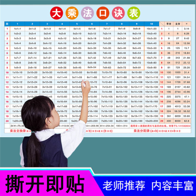 二年级大九九乘法口诀表挂图