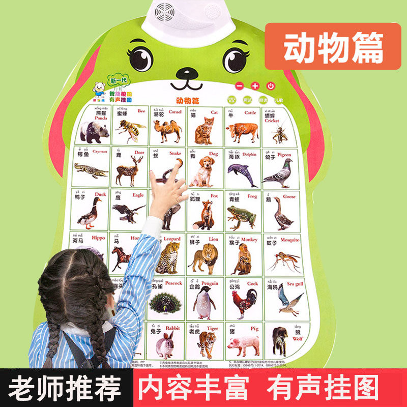 儿童早教启蒙有声挂图认知卡