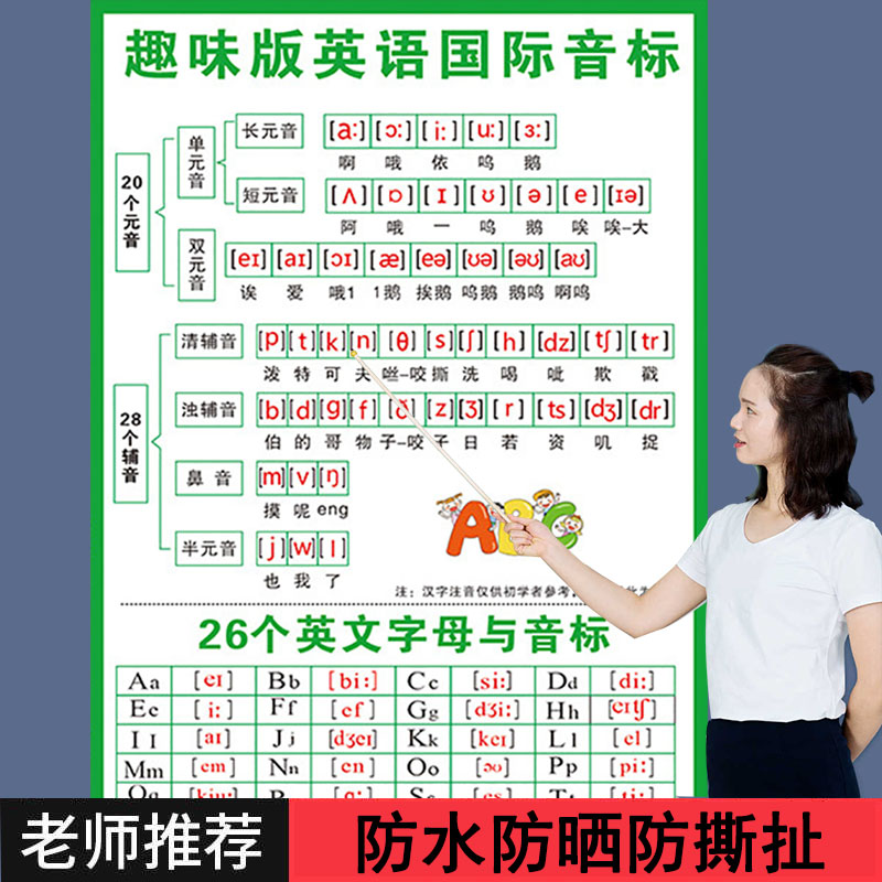 英语入门自学零基础入门学习挂图