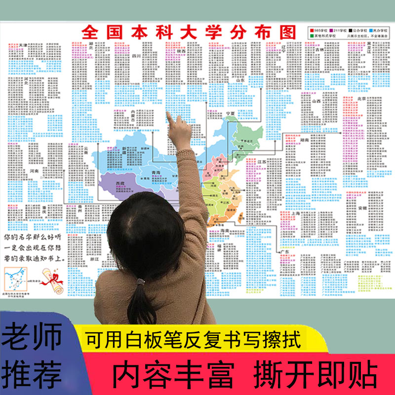 全国名牌大学分布图目标