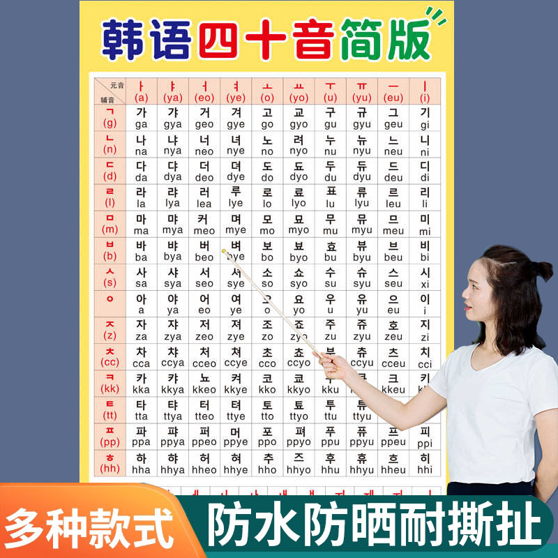 成人自学朝鲜语韩发音