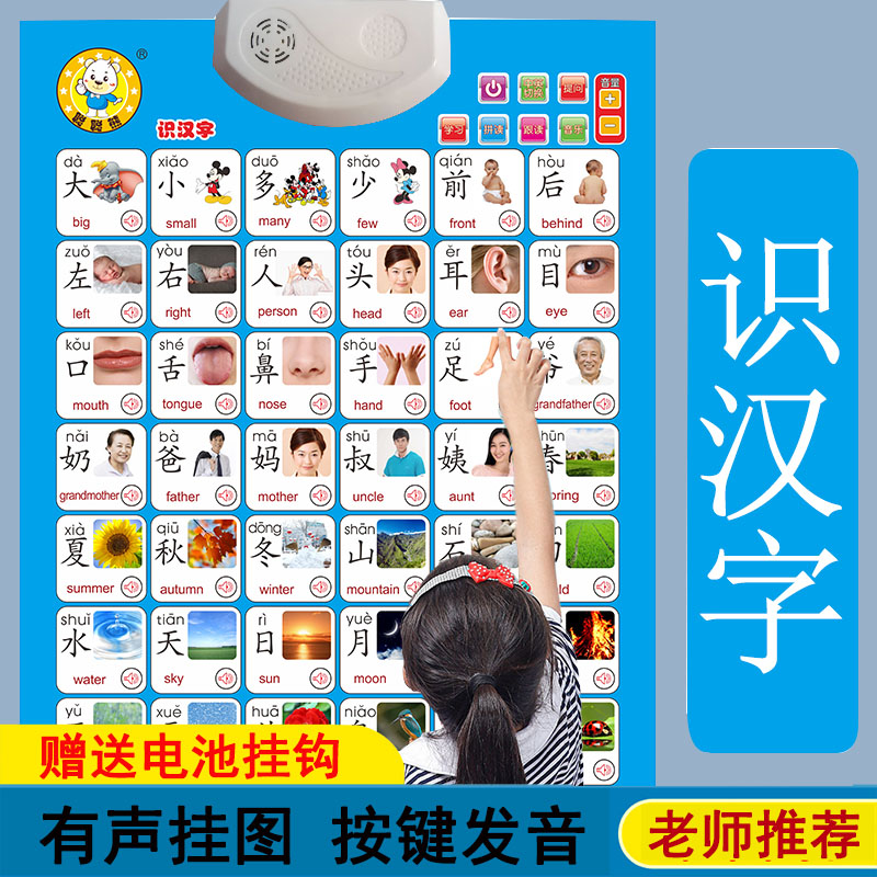 婴幼儿识字挂画发声宝宝