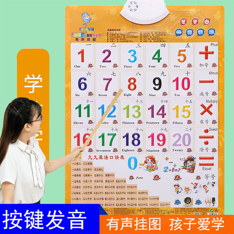 加法减法有声挂图全套认知卡
