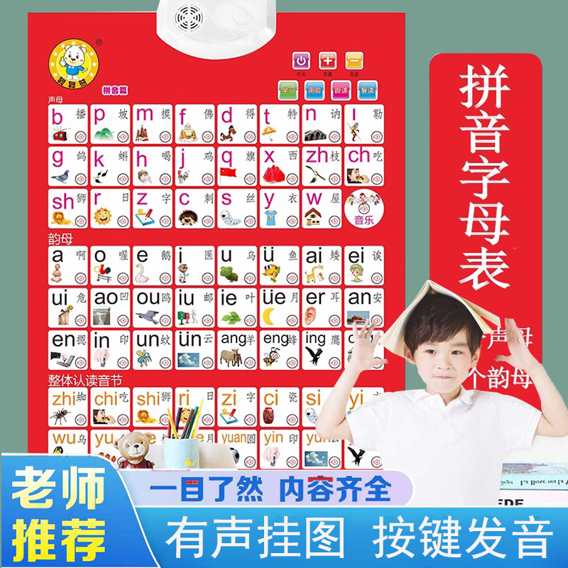 汉语拼音字母表墙贴有声
