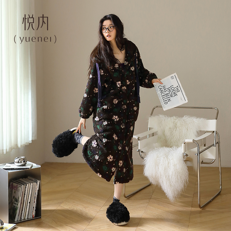 【商场同款】悦内女士法兰绒睡裙