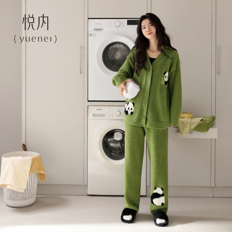 【商场同款】悦内女士半边绒睡衣