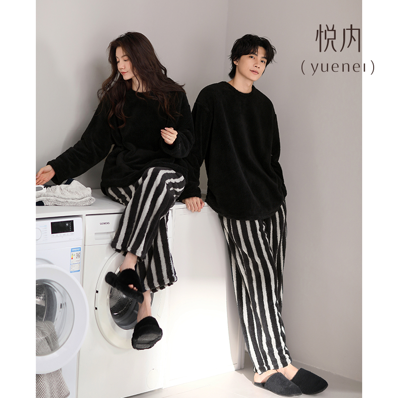 【商场同款】悦内情侣法兰绒睡衣