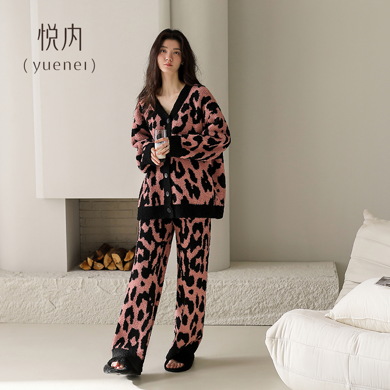 【商场同款】悦内女士半边绒睡衣