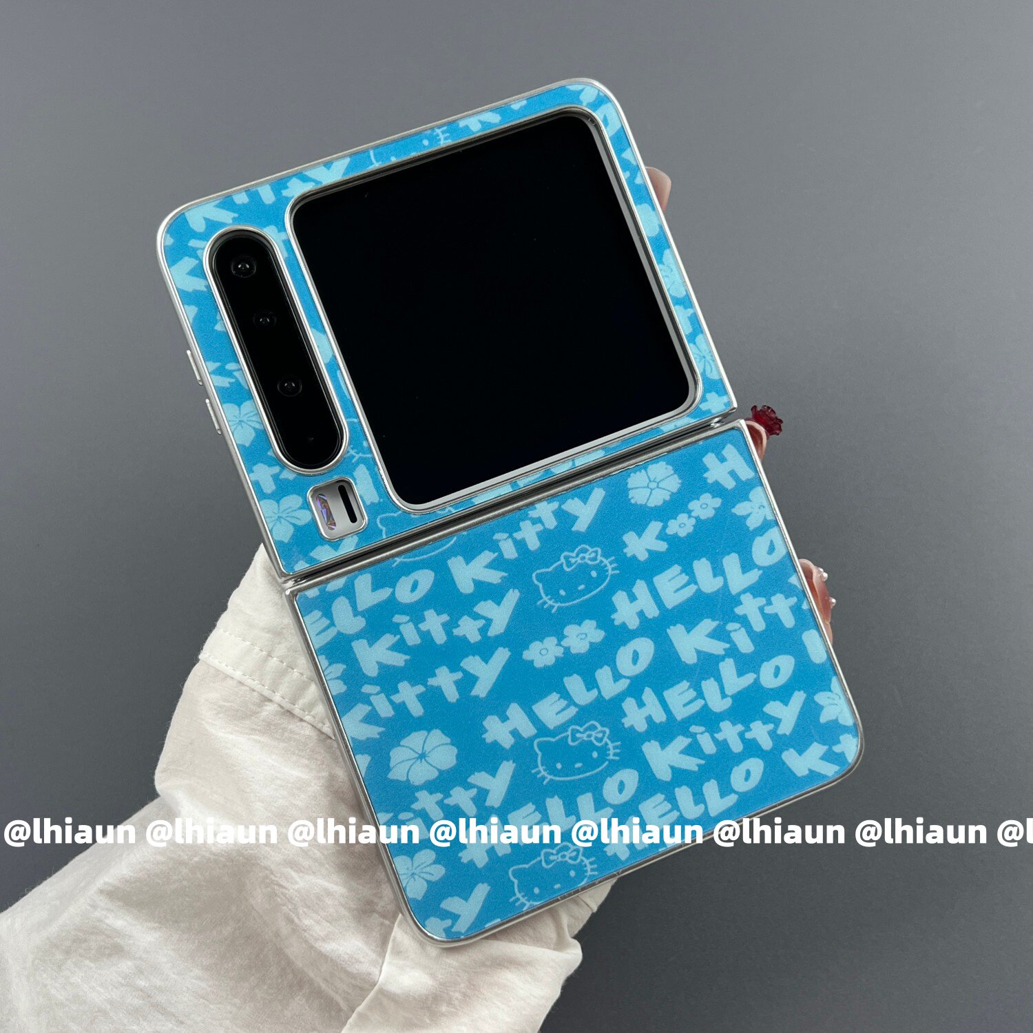 lhiaun 新款果冻kitty适用华为purax折叠屏手机壳pocket2保护套n3flip三星zflip7小米Mixflip2荣耀2硬n3flip