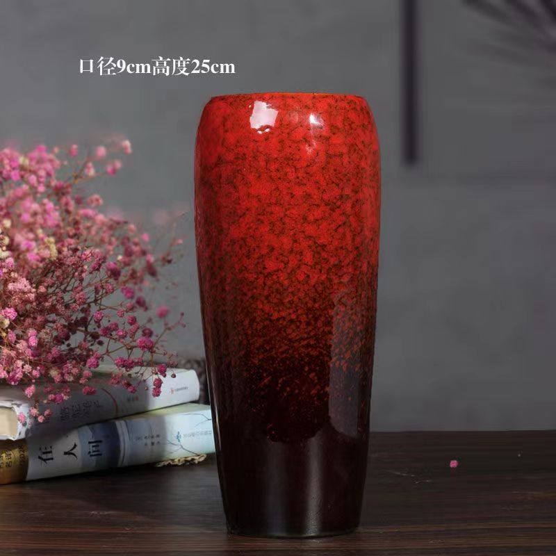 复古中式大口径水培鲜花陶瓷花瓶仿真花插花艺摆件客厅装饰品摆设,家居饰品,花瓶,淘宝优惠券,粉丝福利购,淘宝优惠卷