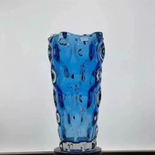 玻璃花瓶插花天空蓝水培摆件高级感 加厚独立设计师款 店长推荐