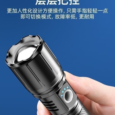超亮特种兵P900强光手电筒便携充电户外变焦疝气灯远射聚光led灯