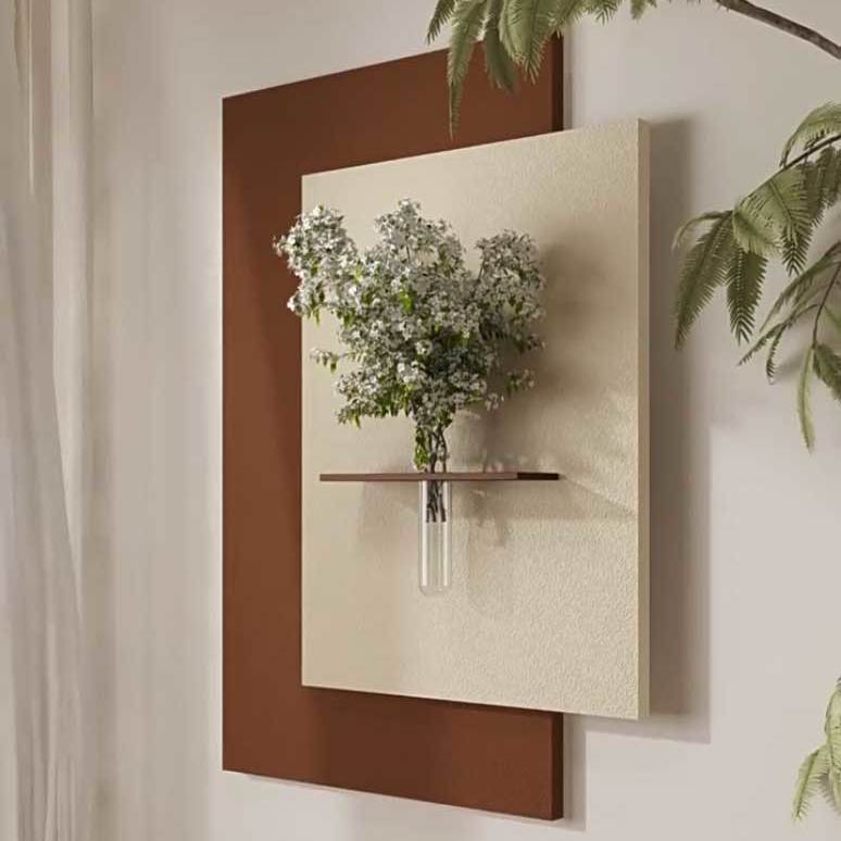 水培植物挂墙壁画立体砂岩玄关装饰画餐厅挂画立体高级感卧室挂画