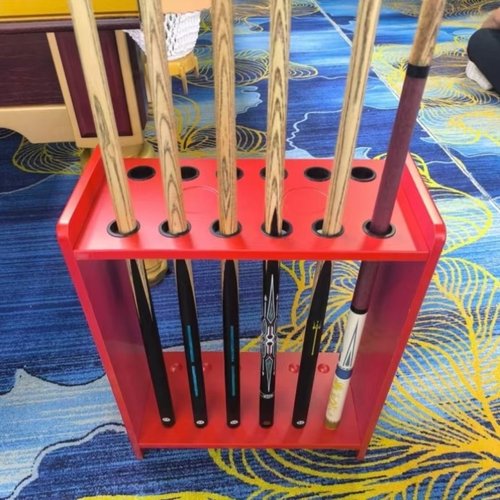 新款台球球杆放置架多孔落地立式收纳架台球杆展示架