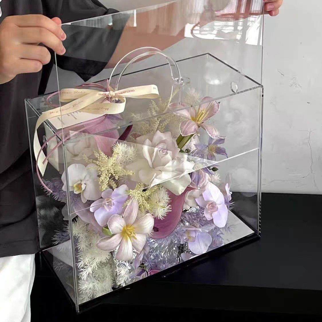 手提箱亚克力装饰器皿高