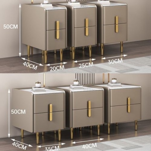 实木迷你床头柜现代简约20cm储物柜小型收纳柜轻奢岩板超窄床边柜