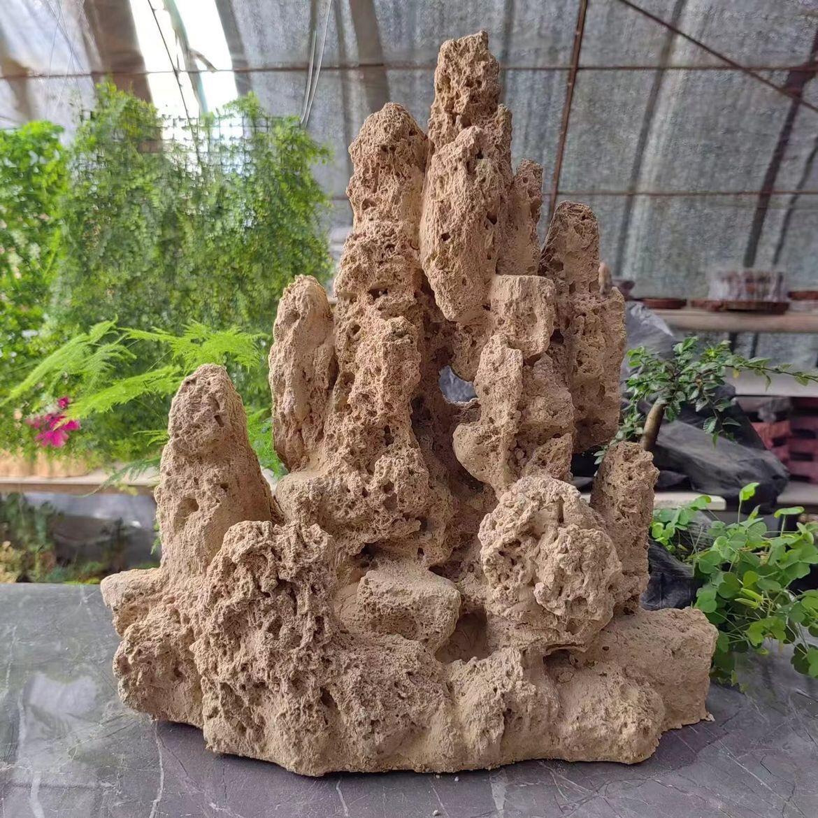 山水盆景天然吸水石品质