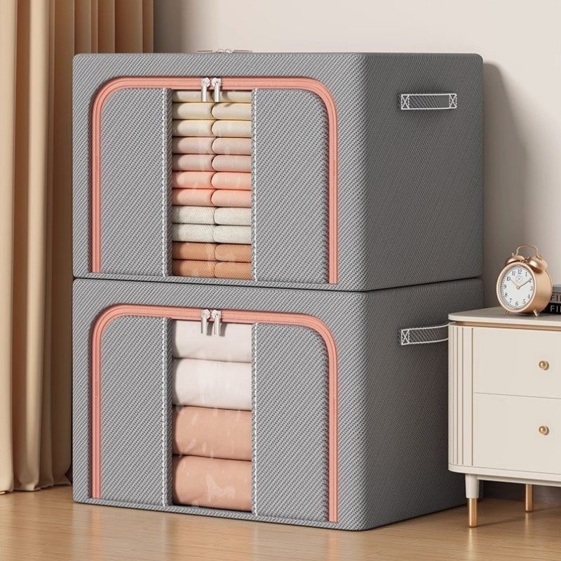 棉麻收纳箱衣服家用整理袋子衣服被子宿舍收纳柜牛津布加厚特大号