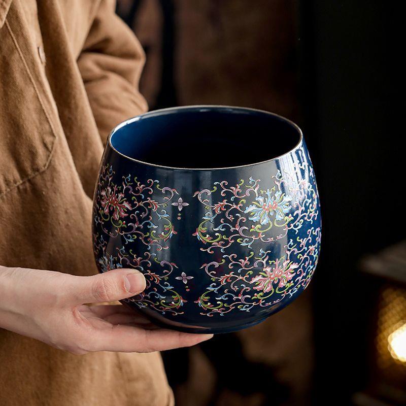 陶瓷珐琅彩洗水盂缸茶杯