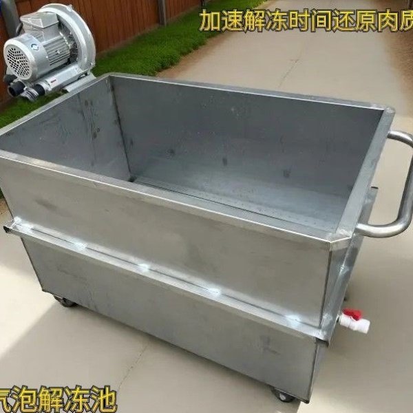 专用气泡解冻池商用啤水机冻肉鸡鸭鱼海鲜清洗去血水化冻解冻机