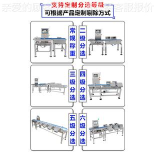 工EUL业流线输送皮带全自动检线重秤食品在动态高水精式度重量分