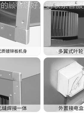 F-3.0-6 1320m3/ 0.18GDF-3.0kw管道离心风h机低G噪声D离心通风机