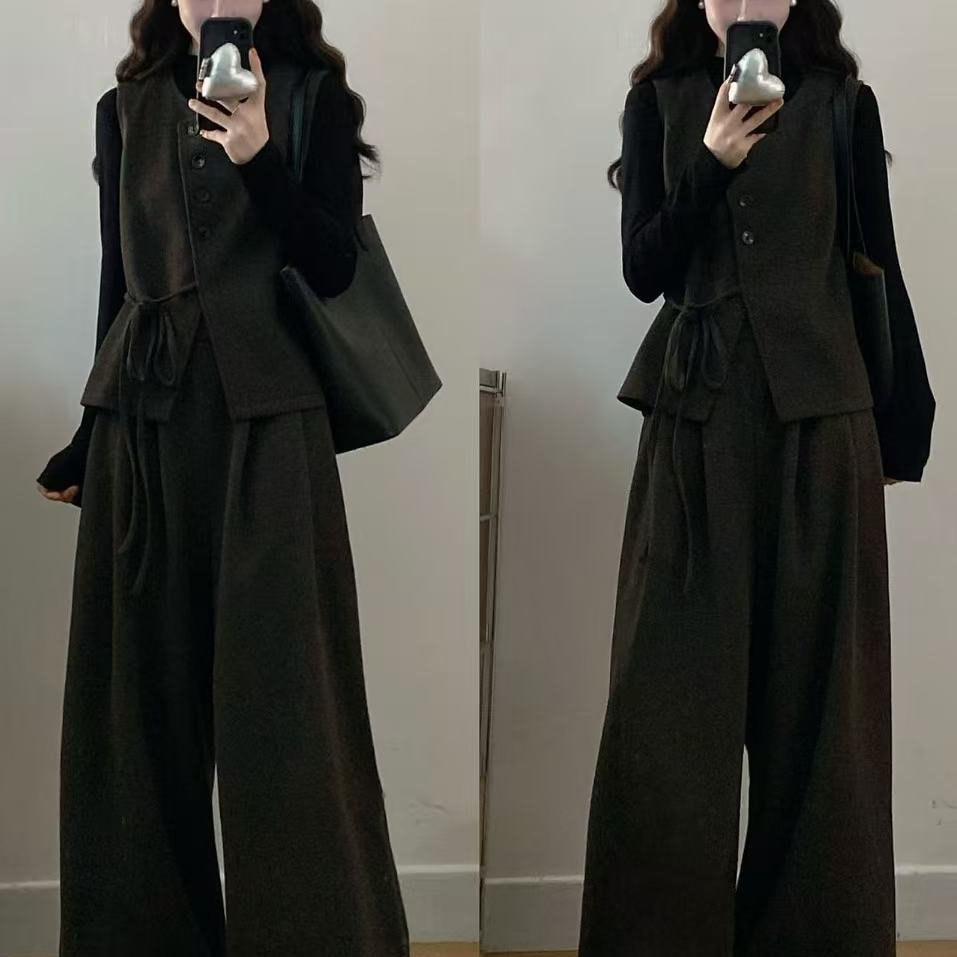 大码女装胖mm新款时尚气质套装