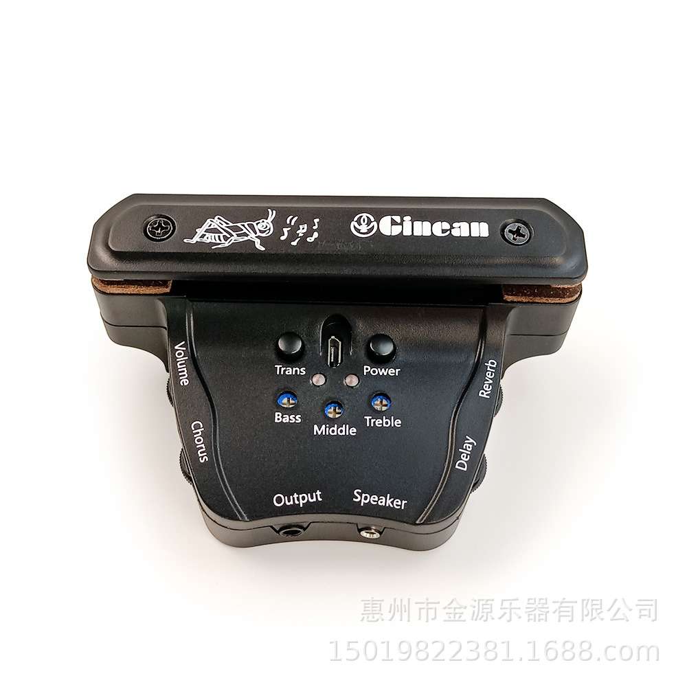 民谣古典木吉他加振拾音器带打板拾音器免开孔可接音箱演出