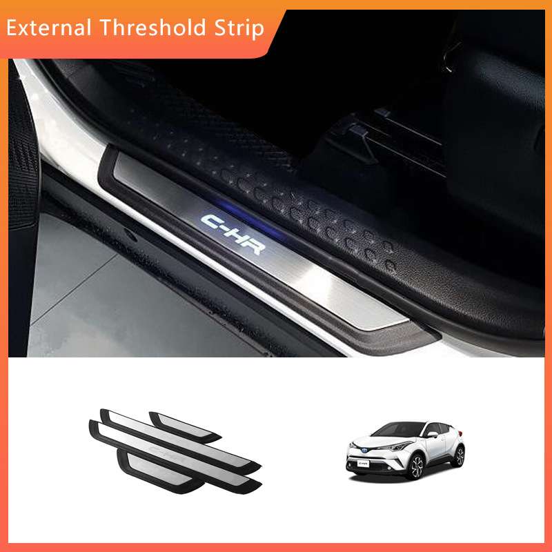 适用于17-20款新CHR外门槛条 迎宾踏板DOR SILLS  C-HR外门槛条
