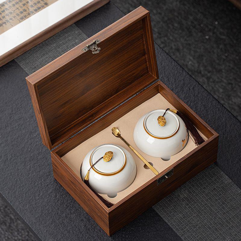 复古中式茶叶礼盒装空盒